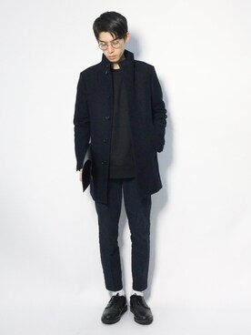 「JOURNAL STANDARD relume（ジャーナルスタンダード　レリューム）のアイテム（その他アウター）」を使った、Morikawa Yoshinoriさん（メンズ・176cm）の冬コーディネート