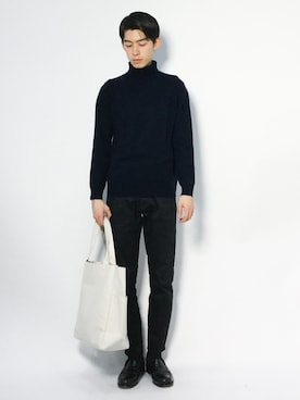 Morikawa Yoshinoriさん(メンズ・176cm)の冬コーディネート