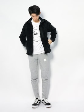 Morikawa Yoshinoriさん（メンズ・176cm）の冬コーディネート