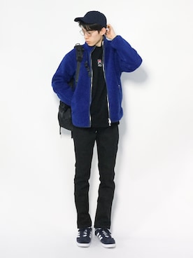 「jiggys shop（ジギーズショップ）のアイテム（スラックス）」を使った、Morikawa Yoshinoriさん（メンズ・176cm）の冬コーディネート