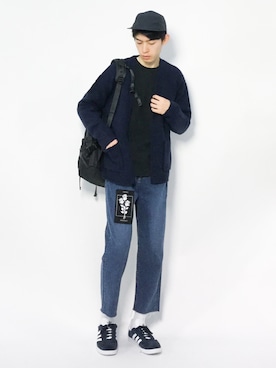 Morikawa Yoshinoriさん（メンズ・176cm）の冬コーディネート