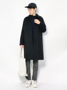 Morikawa Yoshinoriさん（メンズ・176cm）の冬コーディネート