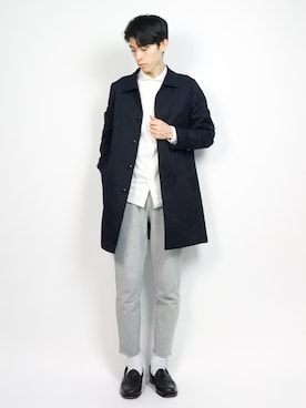 Morikawa Yoshinoriさん（メンズ・176cm）の冬コーディネート