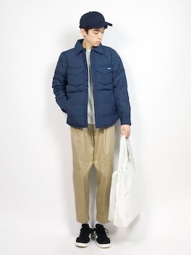 Morikawa Yoshinoriさん（メンズ・176cm）の冬コーディネート