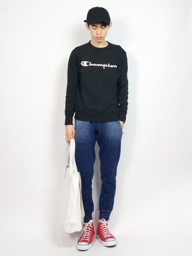 Morikawa Yoshinoriさん（メンズ・176cm）の冬コーディネート