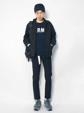 Morikawa Yoshinoriさん（メンズ・176cm）の冬コーディネート