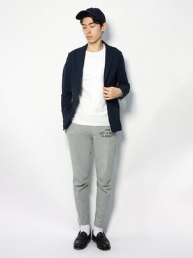 Morikawa Yoshinoriさん（メンズ・176cm）の冬コーディネート