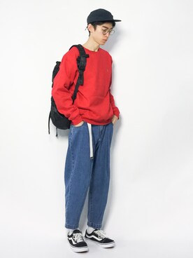 「AZIONE（アジオネ）のアイテム」を使った、Morikawa Yoshinoriさん（メンズ・176cm）の冬コーディネート