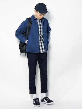 「RAGEBLUE（レイジブルー）のアイテム（その他アウター）」を使った、Morikawa Yoshinoriさん（メンズ・176cm）の冬コーディネート