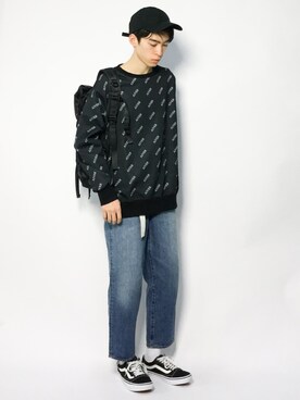 「Altered（オルタード）のアイテム」を使った、Morikawa Yoshinoriさん（メンズ・176cm）の冬コーディネート