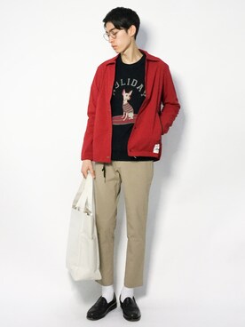 「URBAN RESEARCH Sonny Label（アーバンリサーチサニーレーベル）のアイテム（その他アウター）」を使った、Morikawa Yoshinoriさん（メンズ・176cm）の冬コーディネート