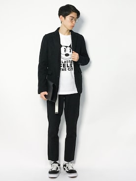「にゃー」｜「アイテム（ジャケット/アウター）」を使った、Morikawa Yoshinoriさん（メンズ・176cm）の冬コーディネート