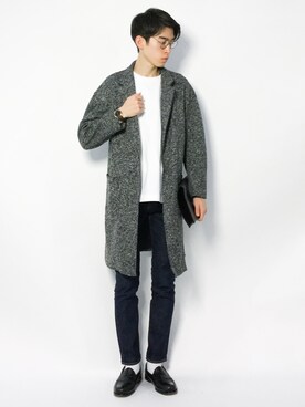 「URBAN RESEARCH Sonny Label（アーバンリサーチサニーレーベル）のアイテム（その他アウター）」を使った、Morikawa Yoshinoriさん（メンズ・176cm）の冬コーディネート