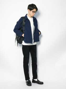 Morikawa Yoshinoriさん（メンズ・176cm）の冬コーディネート