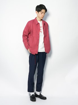 Morikawa Yoshinoriさん（メンズ・176cm）の冬コーディネート