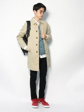 「417 EDIFICE（フォーワンセブンエディフィス）のアイテム（ダウンベスト）」を使った、Morikawa Yoshinoriさん（メンズ・176cm）の冬コーディネート