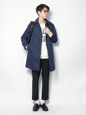 「EDIFICE（エディフィス）のアイテム（その他アウター）」を使った、Morikawa Yoshinoriさん（メンズ・176cm）の冬コーディネート