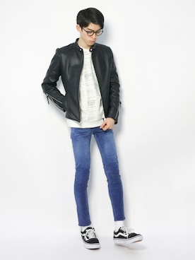 Morikawa Yoshinoriさん(メンズ・176cm)の冬コーディネート