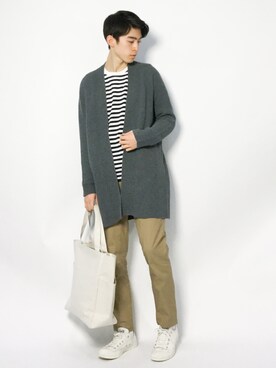 Morikawa Yoshinoriさん（メンズ・176cm）の冬コーディネート