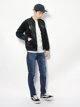 Morikawa Yoshinoriさん(メンズ・176cm)の冬コーディネート