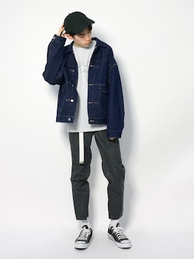 Morikawa Yoshinoriさん（メンズ・176cm）の冬コーディネート