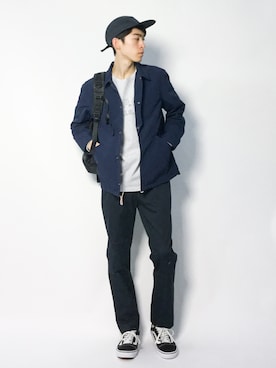 Morikawa Yoshinoriさん（メンズ・176cm）の冬コーディネート