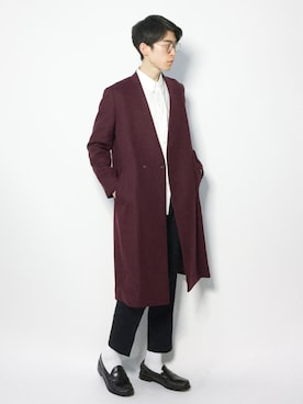 Morikawa Yoshinoriさん（メンズ・176cm）の冬コーディネート