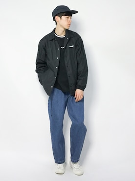 Morikawa Yoshinoriさん（メンズ・176cm）の冬コーディネート