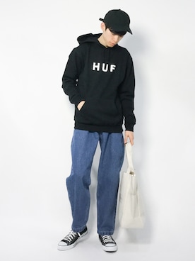 Morikawa Yoshinoriさん（メンズ・176cm）の冬コーディネート