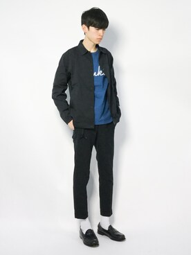 「BEAUTY&YOUTH UNITED ARROWS（ビューティーアンドユースユナイテッドアローズ）のアイテム（ナイロンジャケット）」を使った、Morikawa Yoshinoriさん（メンズ・176cm）の冬コーディネート