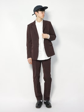 Morikawa Yoshinoriさん（メンズ・176cm）の冬コーディネート