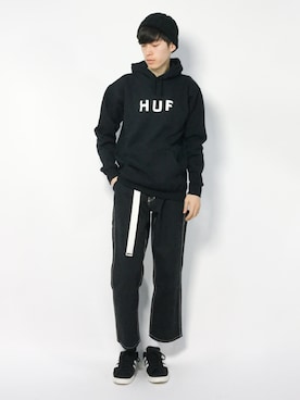 Morikawa Yoshinoriさん（メンズ・176cm）の冬コーディネート