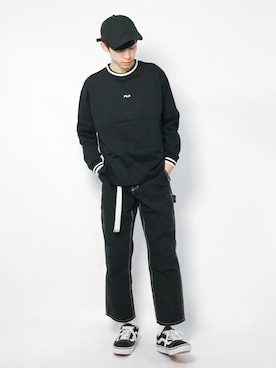 Morikawa Yoshinoriさん（メンズ・176cm）の冬コーディネート