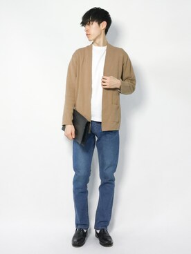 Morikawa Yoshinoriさん（メンズ・176cm）の冬コーディネート