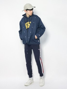 Morikawa Yoshinoriさん(メンズ・176cm)の冬コーディネート