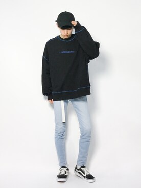 Morikawa Yoshinoriさん（メンズ・176cm）の冬コーディネート