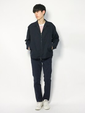 Morikawa Yoshinoriさん（メンズ・176cm）の冬コーディネート