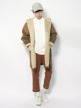 Morikawa Yoshinoriさん（メンズ・176cm）の冬コーディネート