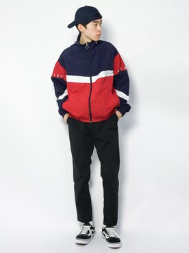 Morikawa Yoshinoriさん（メンズ・176cm）の冬コーディネート