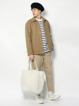 Morikawa Yoshinoriさん（メンズ・176cm）の冬コーディネート