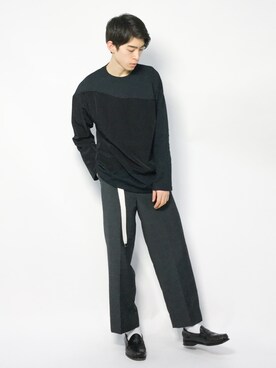 Morikawa Yoshinoriさん（メンズ・176cm）の春コーディネート