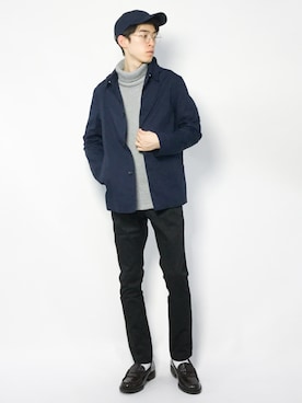 「MR HEARTS（ミスターハーツ）のアイテム」を使った、Morikawa Yoshinoriさん（メンズ・176cm）の春コーディネート