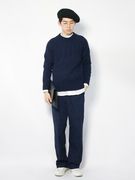 Morikawa Yoshinoriさん（メンズ・176cm）の春コーディネート