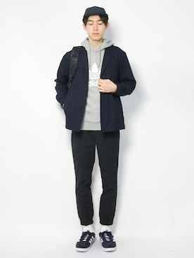 Morikawa Yoshinoriさん（メンズ・176cm）の春コーディネート