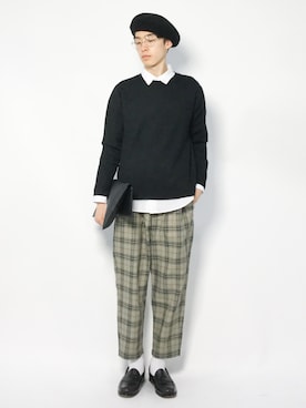 Morikawa Yoshinoriさん（メンズ・176cm）の春コーディネート