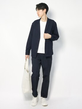 Morikawa Yoshinoriさん（メンズ・176cm）の春コーディネート