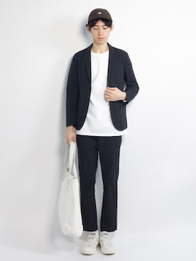 Morikawa Yoshinoriさん（メンズ・176cm）の春コーディネート