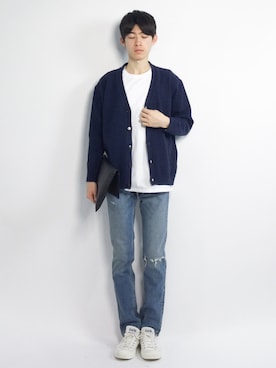 「511」｜Morikawa Yoshinoriさん（メンズ・176cm）の春コーディネート