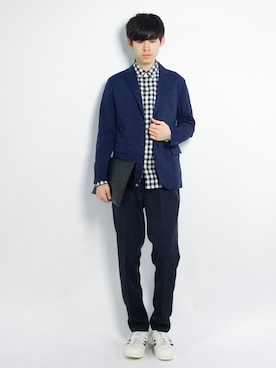 Morikawa Yoshinoriさん（メンズ・176cm）の春コーディネート