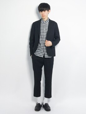 Morikawa Yoshinoriさん（メンズ・176cm）の春コーディネート